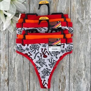 Stranger Things Halloween Thong Panties Underwear 2, 3-Packs Size L